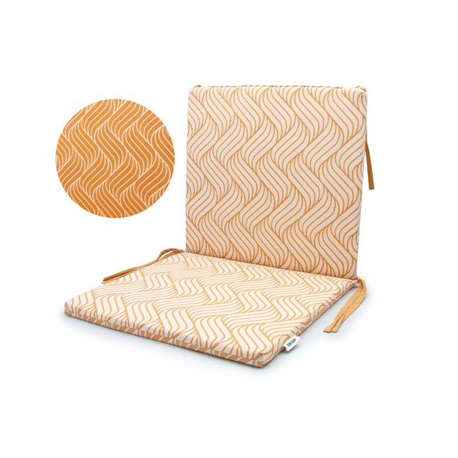 Double-sided seat-back Chair cushion Wave 76x40x2.5 cm