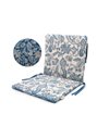 Double-sided seat-back Chair cushion Paisley 76x40x2.5 cm