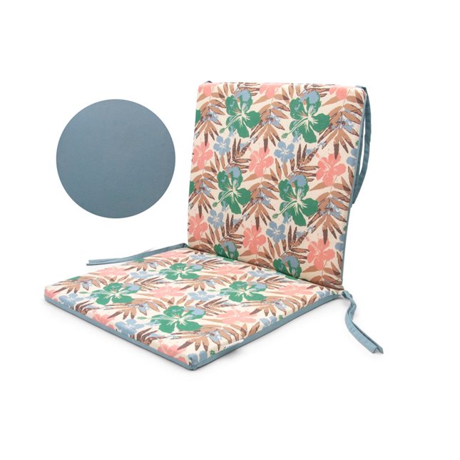 Μαξιλάρι καρέκλας με πλάτη διπλής όψεως Hawaii 76x40x2.5 εκ.