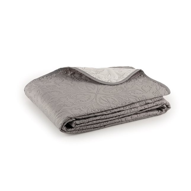 Double-sided king-size Bedspread grey