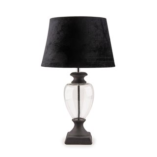 Table Lamp with glass stand 39 cm black  Table lamps