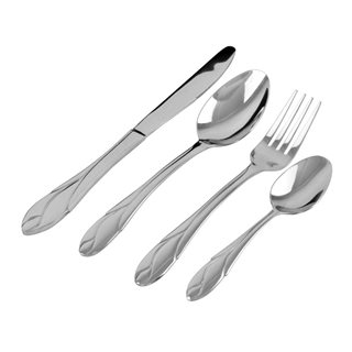 Stainless steel Flatware Bellissimo in leather box - Set of 72  Flatware