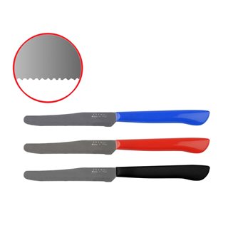 Μαχαίρι κουζίνας 22 εκ. με οδοντωτή λάμα σε 3 χρώματα  Μαχαίρια