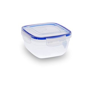 Square Food container 900 ml with clips  Food containers