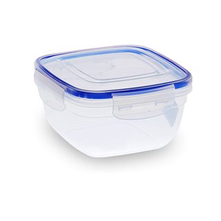 Square Food container 1500 ml with clips  Food containers