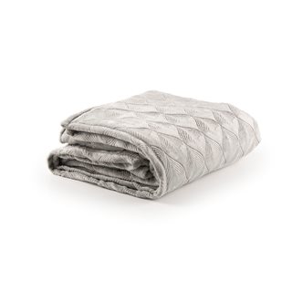 Κουβέρτα υπέρδιπλη γκρι 220x240 εκ. με ανάγλυφο σχέδιο  Κουβέρτες-Παπλώματα