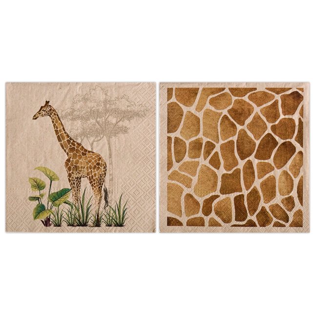 Χαρτοπετσέτες Giraffe 33x33 εκ. 20 τεμάχια