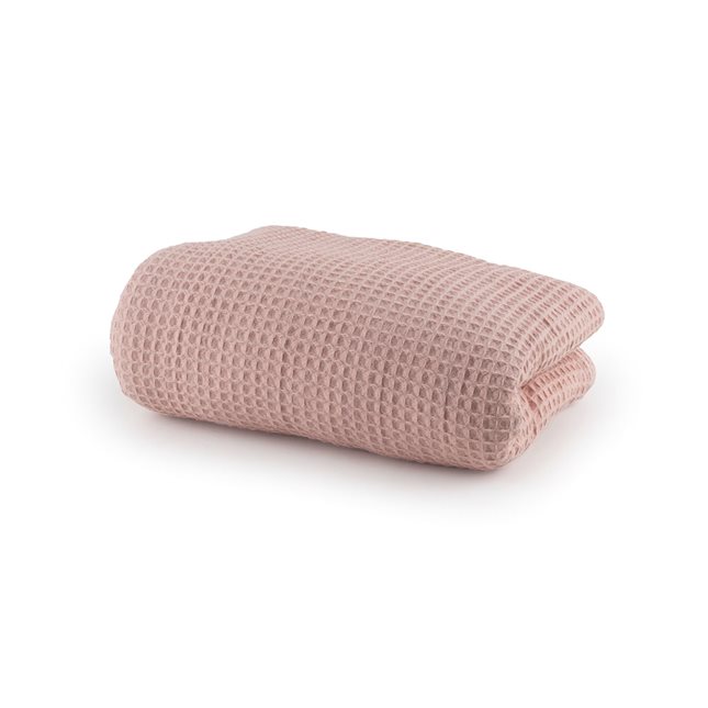 King-size waffle weave Blanket pink