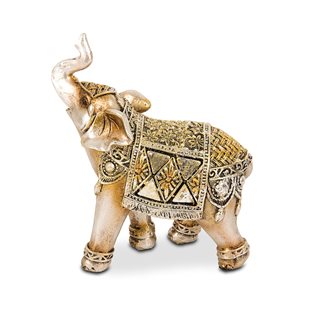 Διακοσμητική φιγούρα χρυσός ελέφαντας 11x4.5x11.5 εκ.  Φιγούρες