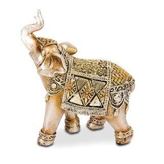Decorative gold elephant figurine 13.5x6.5x14.5 cm  Figurines