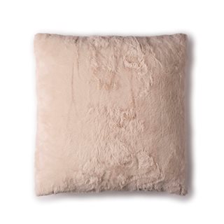 Fur cushion 45x45 cm., cream  Throw cushions