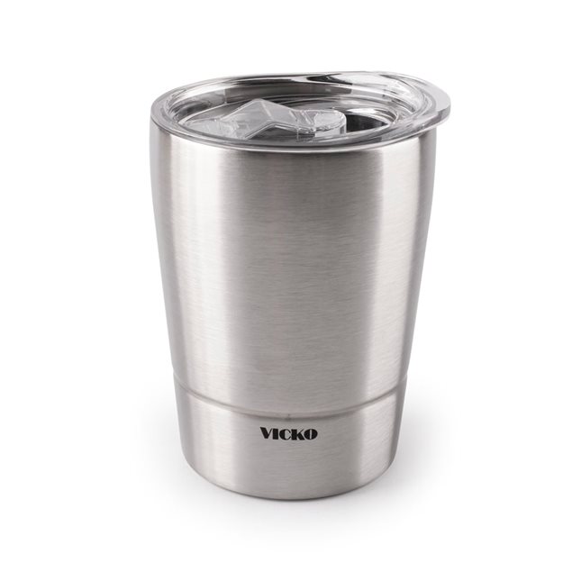 Stainless steel double wall Vacuum Tumbler 235 ml silver