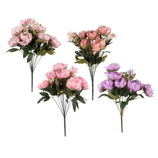Bouquet of peonies 51 cm in 4 colors