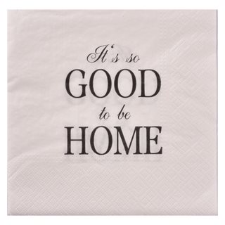 Paper Napkins It's so good to be home 33x33 cm pack of 20  Paper napkins-Napkin holders