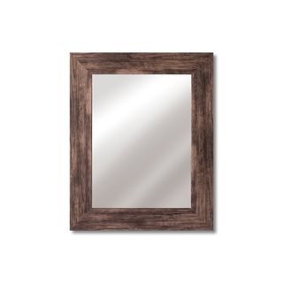 Καθρέφτης τοίχου ορθογώνιος 40.6x50.8 εκ. καφέ  Καθρέφτες