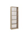 Wooden Bookcase with 5 shelves Amelie 58x23x170 cm