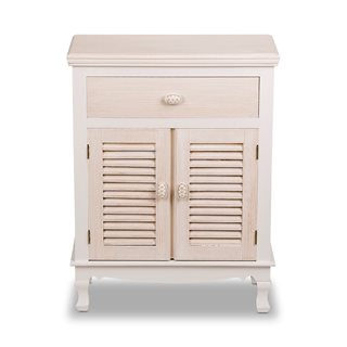 Wooden Storage Cabinet Rose ecru 60x30x78 cm  Dressers