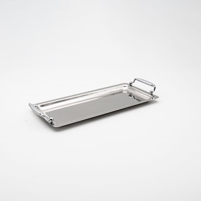 Stainless steel rectangular Serving tray 35x16 cm