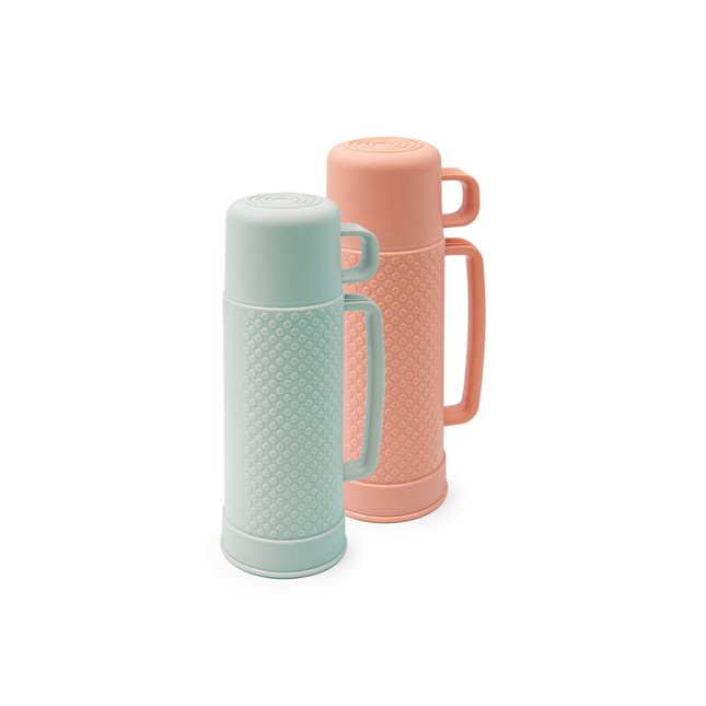 Vacuum tumbler with cup 450 ml in 2 colors