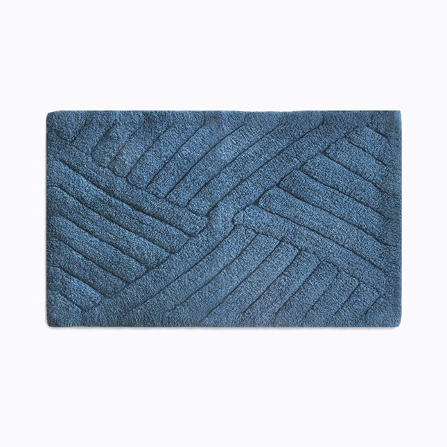 Bath mat 50x80 cm blue