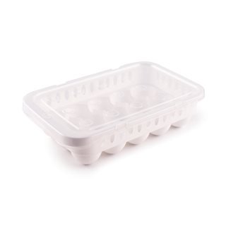 Egg storage box with 29x18x7.5 cm white  Food Storage Jars-Canisters