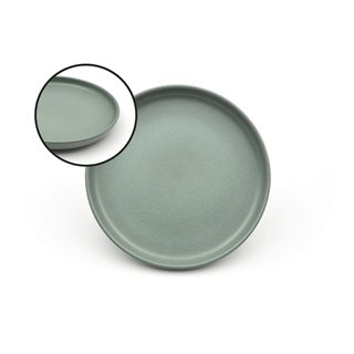 Stoneware Dessert plate Unique olive green 22 cm  Plates-Bowls