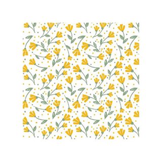 Χαρτοπετσέτες Yellow Flowers 33x33 εκ. 20 τεμάχια  Χαρτοπετσέτες-Χαρτοπετσετοθήκες