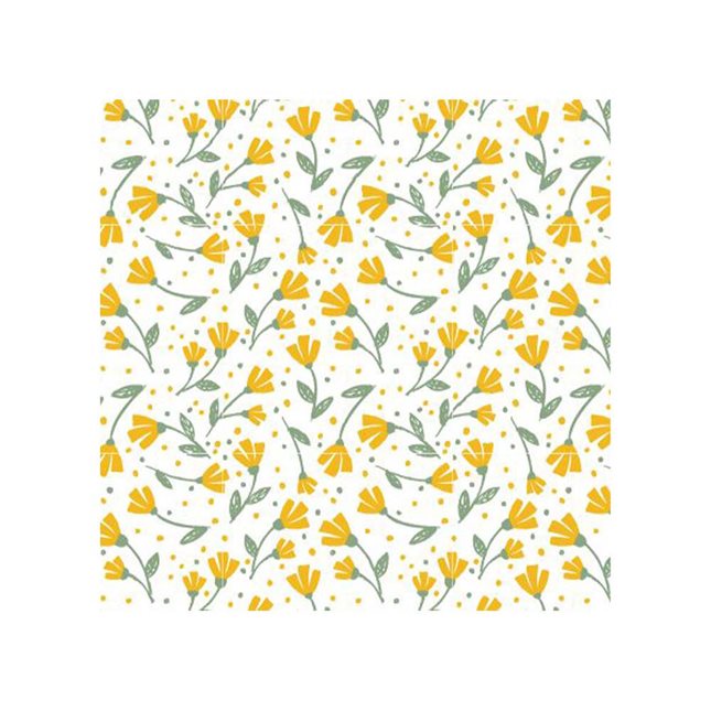 Paper Napkins Yellow Flowers 33x33 cm pack of 20