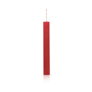 Scented Easter Candle flat shape with embossed texture 30 cm red  Easter Candles
