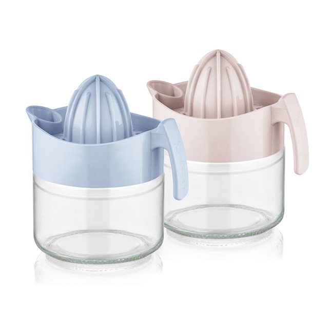 Lemon juicer with glass cup 300 ml in 2 colors