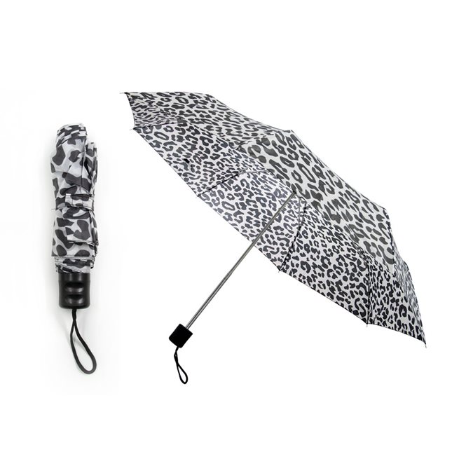 Ομπρέλα βροχής σπαστή Animal print