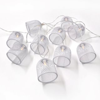 Decorative battery String lights with 10 LED metal Lanterns  Decorative lights