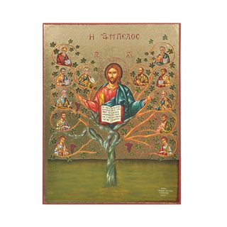 Religious picture of Vine with gold stamping 15x20 cm  Religious framed wall decor