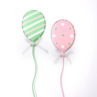 Easter decorative Pick Balloon 44.5 cm in 2 designs  Decorative picks-Artificial plants