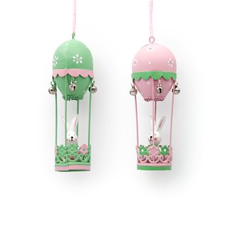 Easter hanging metal Balloon 6x4.5x16 cm in 2 colors  Easter Wall decor