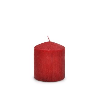 Χριστουγεννιάτικο Κερί κόκκινο περλέ 7x8 εκ.  Κεριά-Κηροπήγια