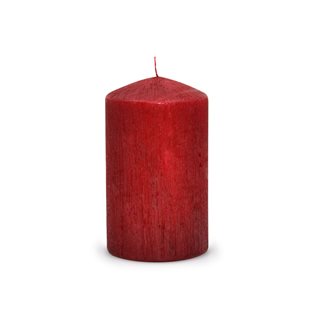 Χριστουγεννιάτικο Κερί κόκκινο περλέ 7x12 εκ.  Κεριά-Κηροπήγια