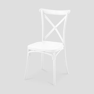 Καρέκλα από πολυπροπυλένιο λευκή 43x52x88 εκ.  Καρέκλες τραπεζαρίας