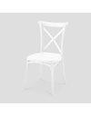 Καρέκλα από πολυπροπυλένιο λευκή 43x52x88 εκ.