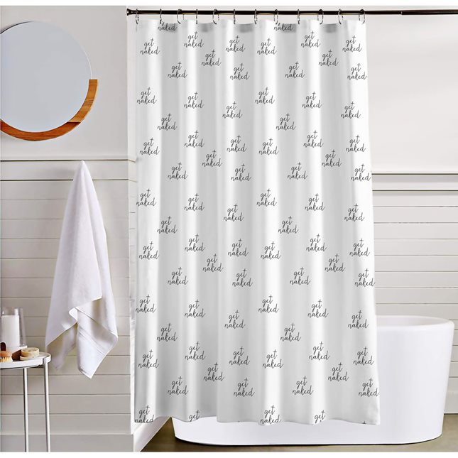 Fabric Shower curtain Get naked 180x180 cm