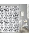 Fabric Shower curtain Faces 180x200 cm