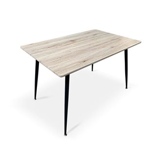 Τραπέζι ξύλινο με μεταλλικό σκελετό 120x80x75 εκ.  Τραπέζια