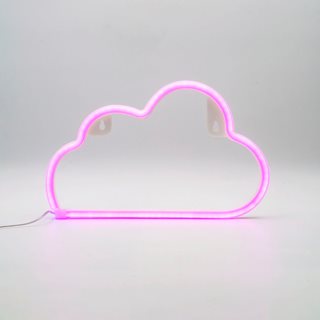 Διακοσμητικό Φωτιστικό Σύννεφο neon LED μπαταρίας  Διακοσμητικός φωτισμός