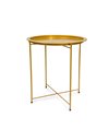 Metal Coffee table 47x50.5 cm round gold