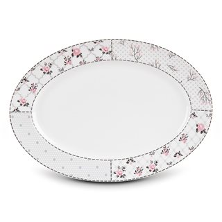 Porcelain oval Platter Elegant Mode 36 cm  Plates-Bowls