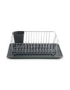 Metal Dish rack with anthracite drain tray 43x32 cm