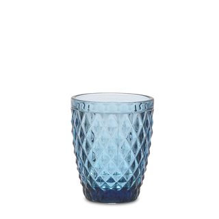Γυάλινο Ποτήρι Ουίσκι Diamonds μπλε 240 μλ.  Ποτήρια