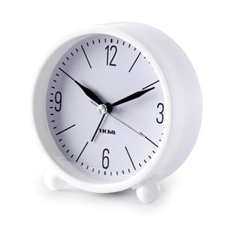Επιτραπέζιο Ρολόι - Ξυπνητήρι λευκό 10.5 εκ.  Ρολόγια επιτραπέζια