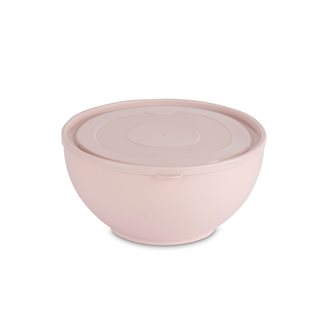 Μπολ στρογγυλό με καπάκι πλαστικό ροζ 3600 ml  Πιάτα-Μπολ