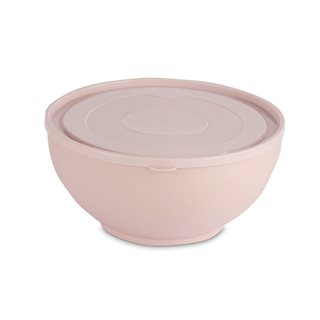 Μπολ στρογγυλό με καπάκι πλαστικό ροζ 5500 ml  Πιάτα-Μπολ